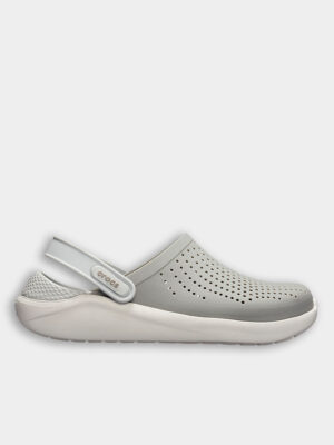 crocs literide clog smoke gray serye bosonozhki kroks lajtrajd