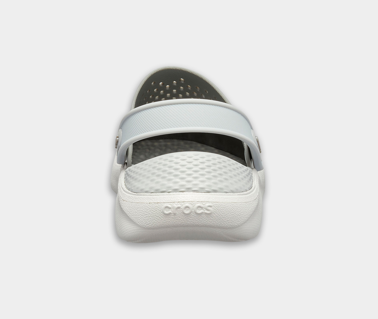 crocs literide clog smoke gray serye bosonozhki kroks lajtrajd 6