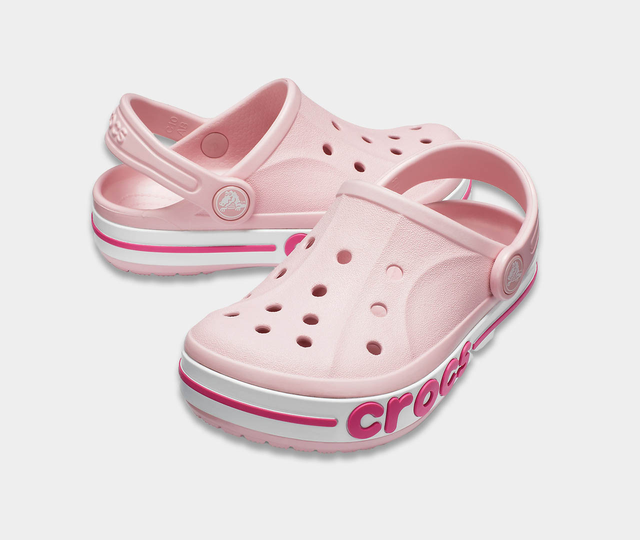 sabo kroks detskie rozovye bajabend crocs kids bayaband pearl 3