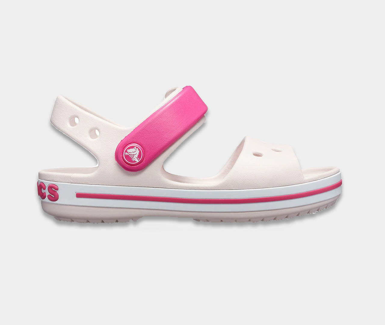 sandali kroks detskie rozovye krokbend crocs kids sandals crocband balery pink 1