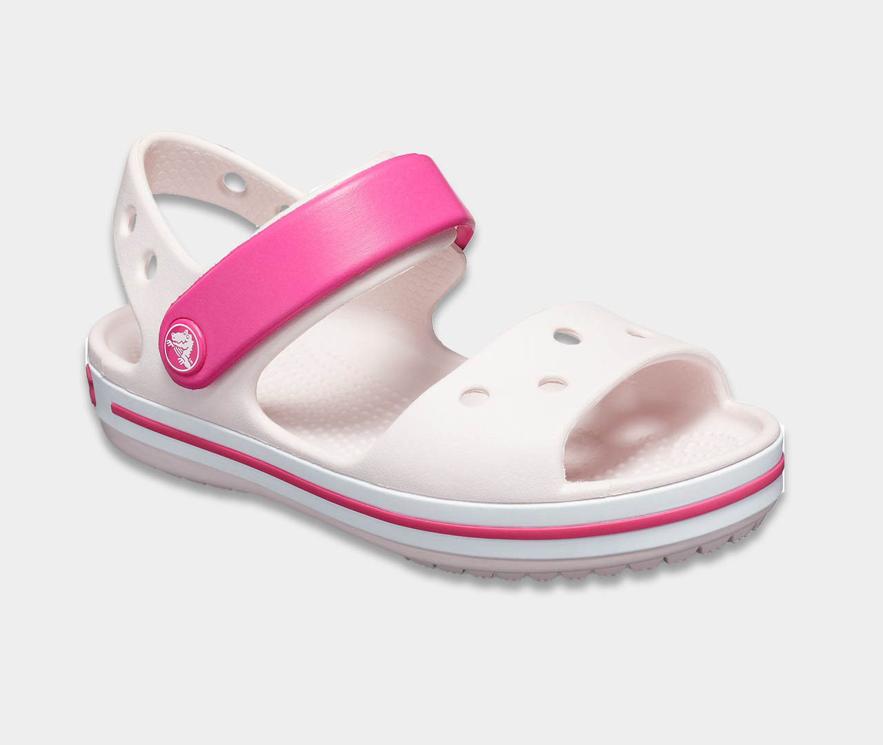 sandali kroks detskie rozovye krokbend crocs kids sandals crocband balery pink 2