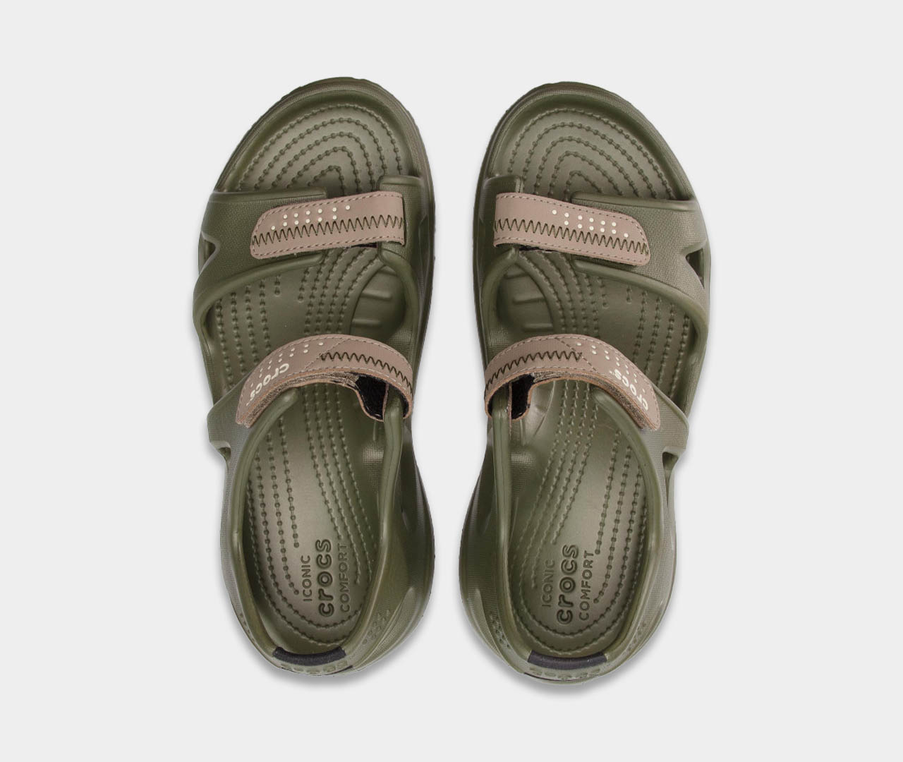 sandali kroks muzhskie haki svimvoter river crocs sandals swiftwater river army green haki 3