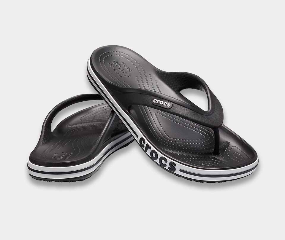 crocs bayaband flip black 2