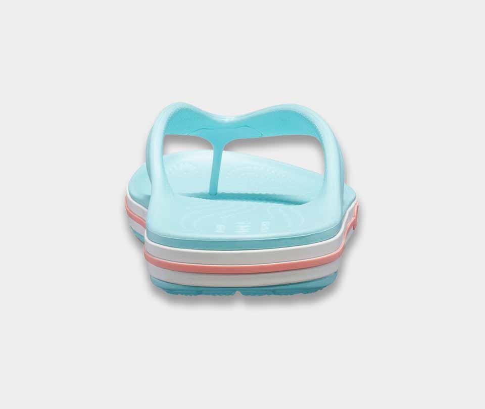 crocs bayaband flip ice blue melon 5