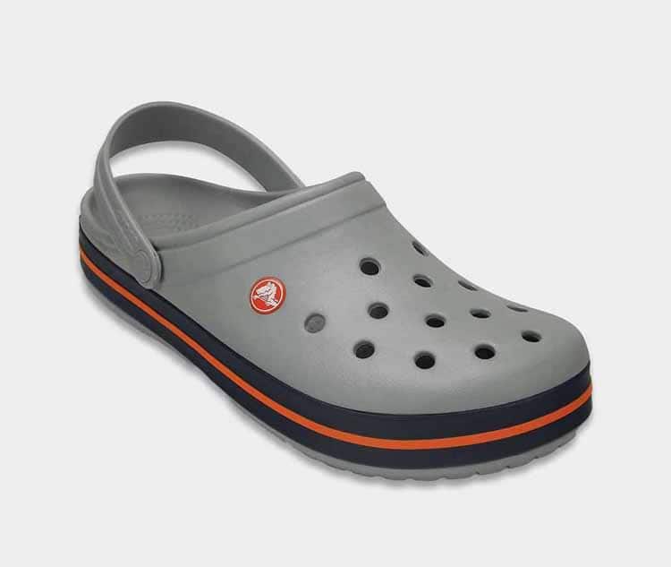 crocs crocband light grey navy 1 1