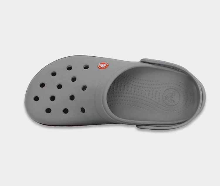 crocs crocband light grey navy 4 1