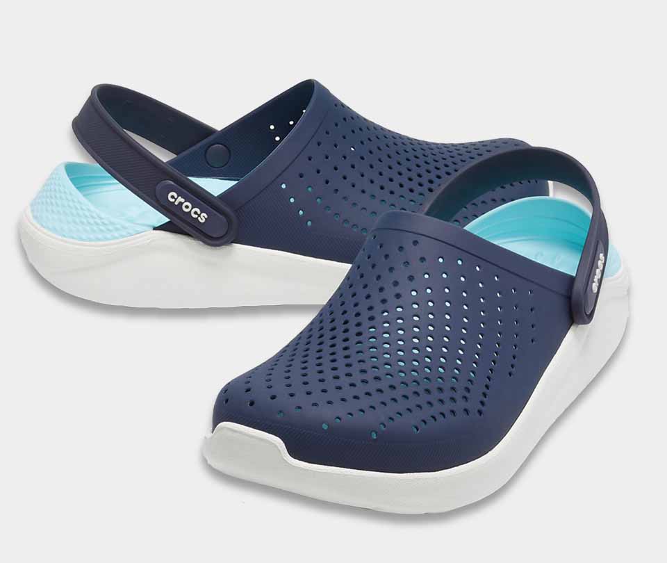 crocs literide navy almost white 5