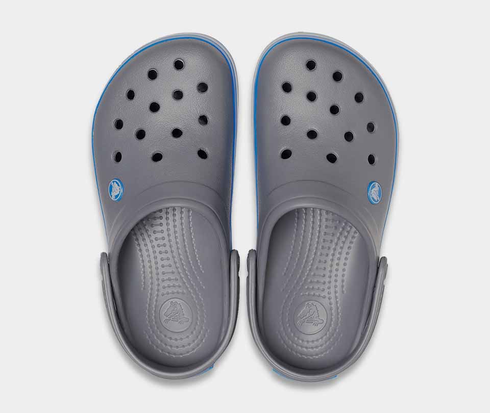 crocband clog charcoal ocean 3