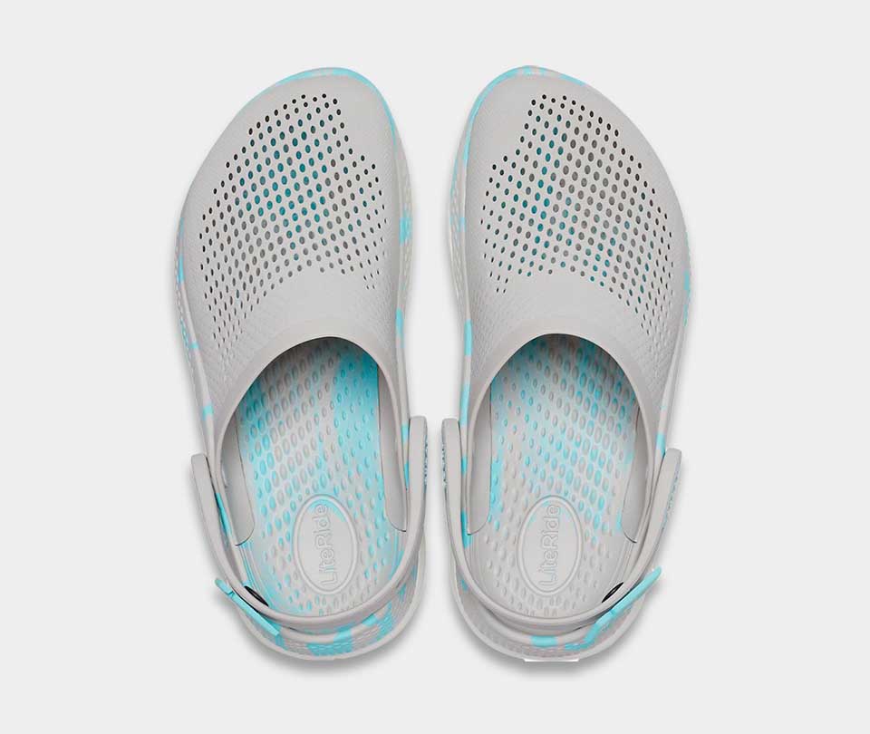 crocs literide 360 marbled clog pearl white multi 207634 1