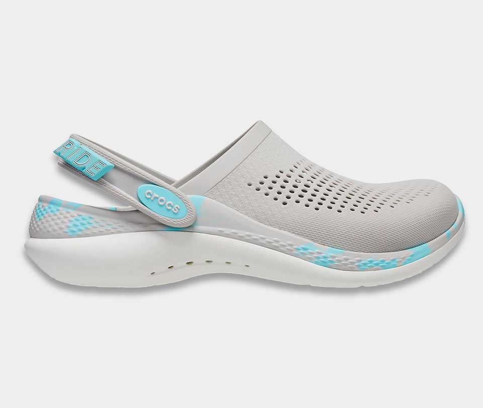 crocs literide 360 marbled clog pearl white multi 207634 5