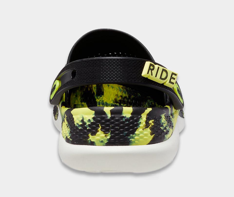 crocs literide 360 clog blackcitrus marbled 206708 4