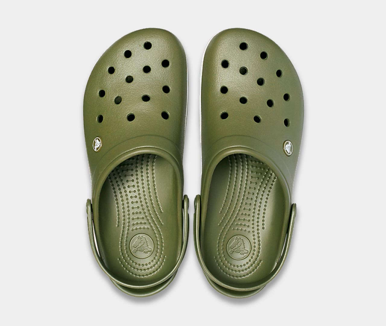 crocs crocband army green 3