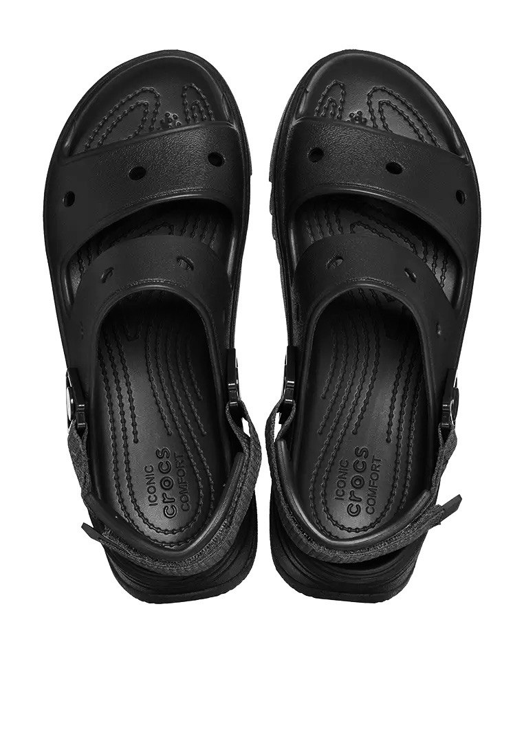 Кроксы Classic Hiker Xscape Sandal Black (черные на платформе) арт