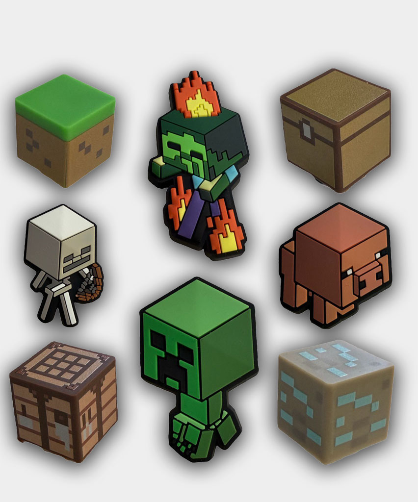 Джибитс Jibbitz Minecraft set (Майнкрафт сет) арт. Jibbitz