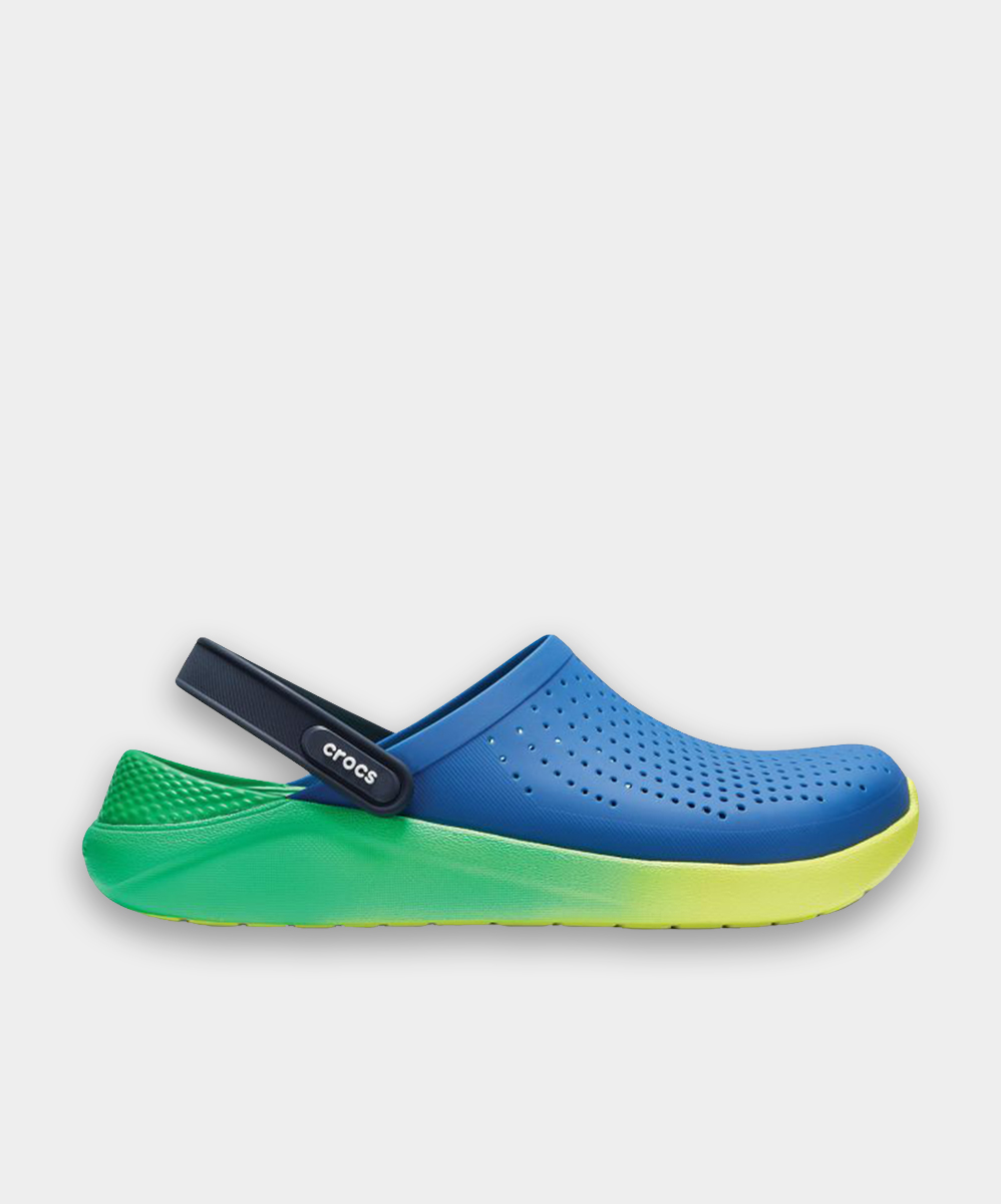 blue green crocs