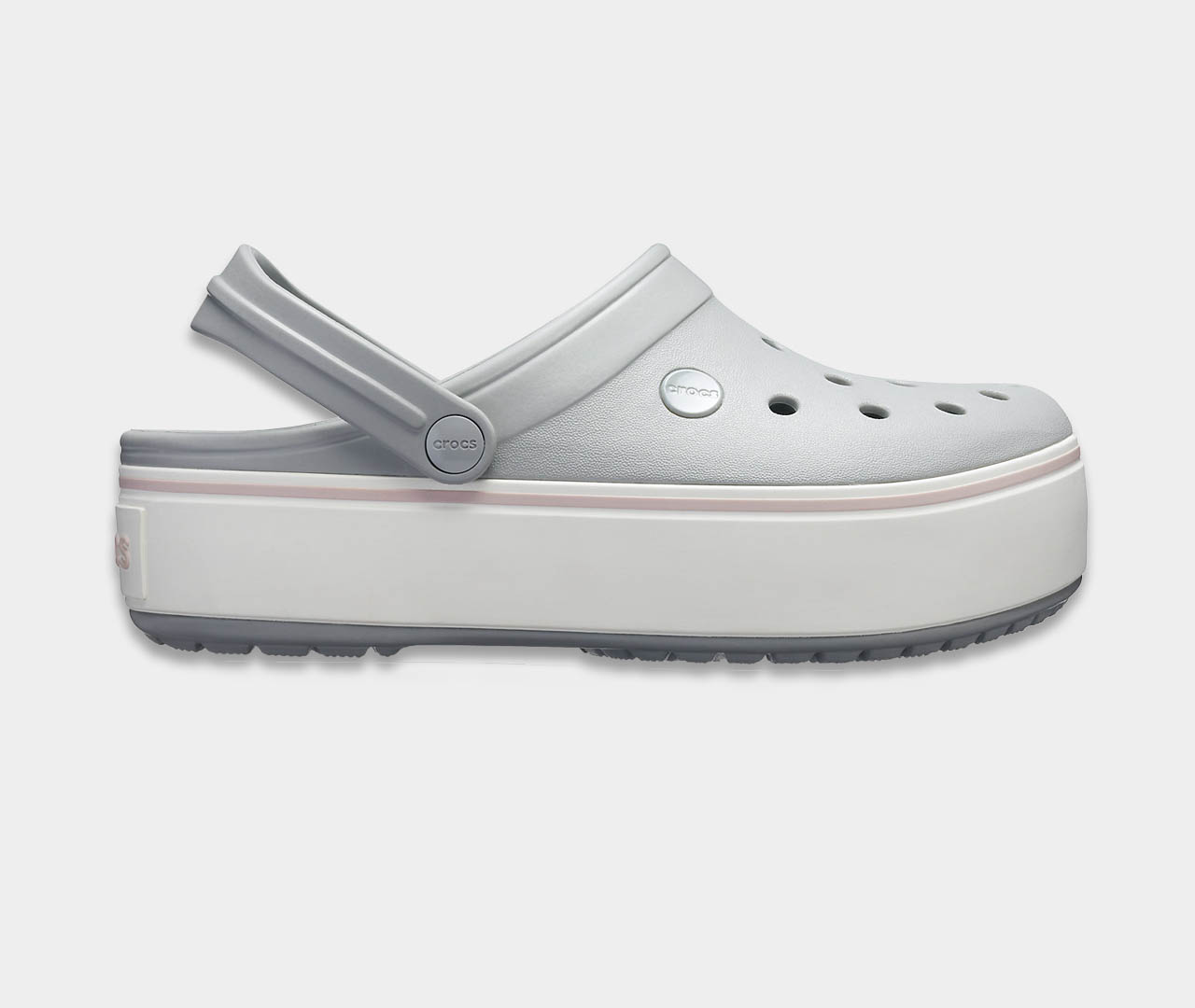 Crocs Crocband Platform Grey 205434