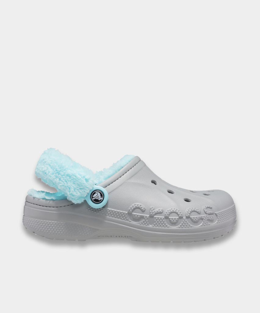 Grey and blue crocs online