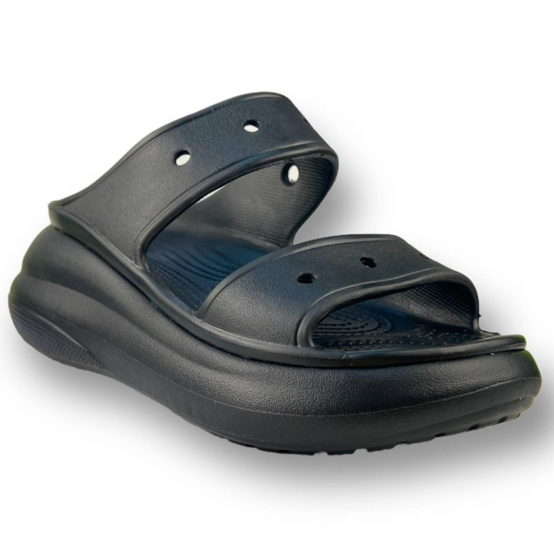 Кроксы Classic Crush Sandal Black (черные) на платформе арт. 207670 ...